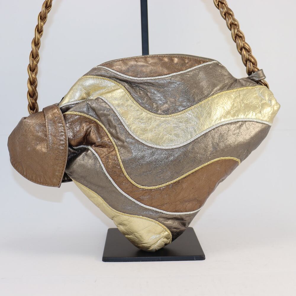 Vintage Park‎ Avenue Int. Metallic Patchwork Shoulder Bag